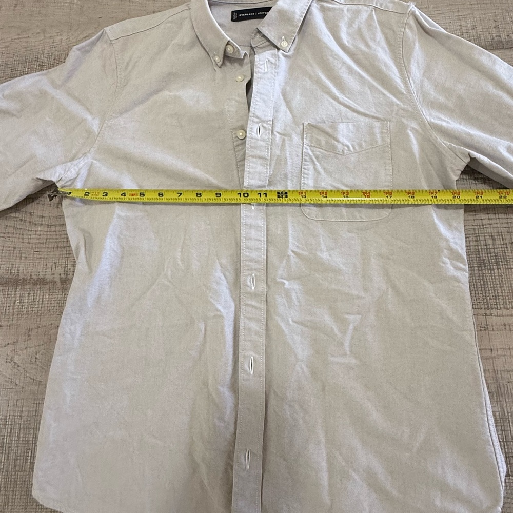 Everlane Uniform Men’s Long Sleeve Button Up Dress Shirt Size Medium - Picture 12 of 15